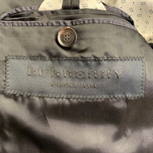 BURBERRY PRORSUM Size 42 Slate Grey Seersucker Cotton Notch Lapel Sport Coat - Picture 6 of 8